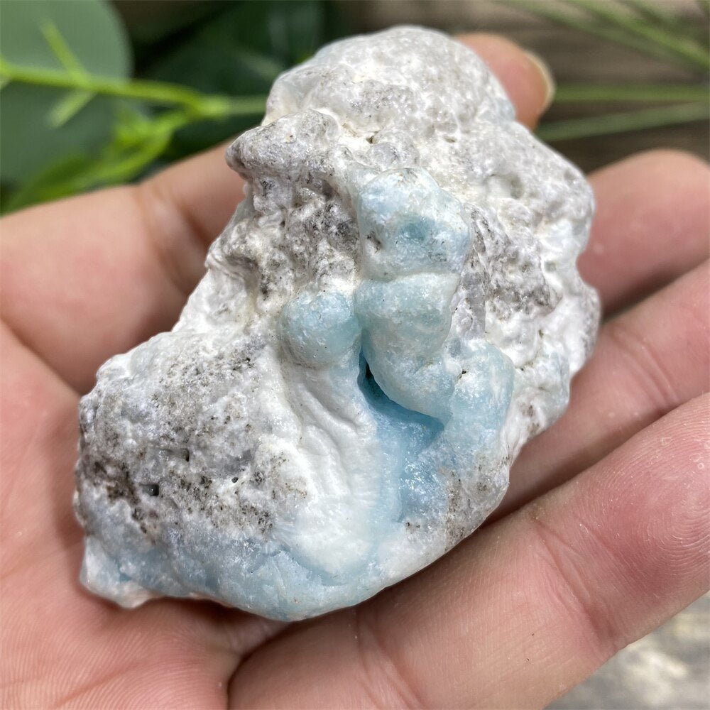 Larimar Natural Raw Crystal - Blue Crystals - DormVibes
