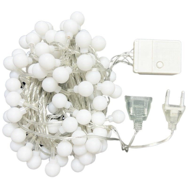 LED Ball String Lights EU Plug - DormVibes