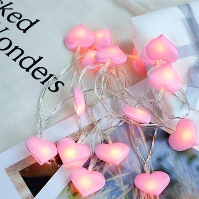 LED Heart Shape String Lights - DormVibes