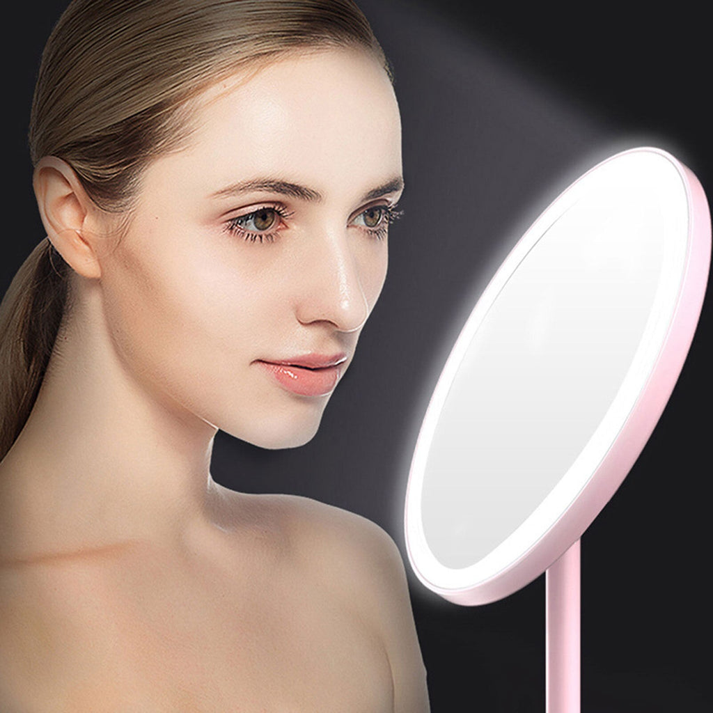 LED-Lit Makeup Mirror: Beauty Ring Light Mirror for Dressing Tables, Photo Fill Light Tool, Small Mirrors for Beauty Routine - DormVibes