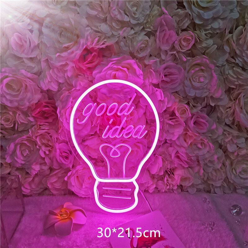 LED Neon Wall Lights in 10 Styles: Xmas, Party, and Wedding Decor, Diamond Crown Neon Sign for Bars, Night Lamps for Home and Room Deco - DormVibes