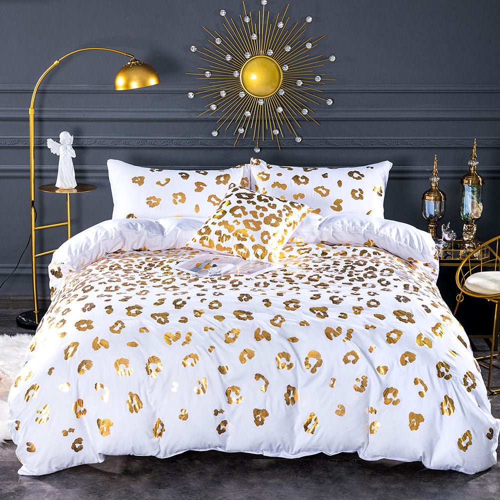 Leopard Glam Bed Set - DormVibes