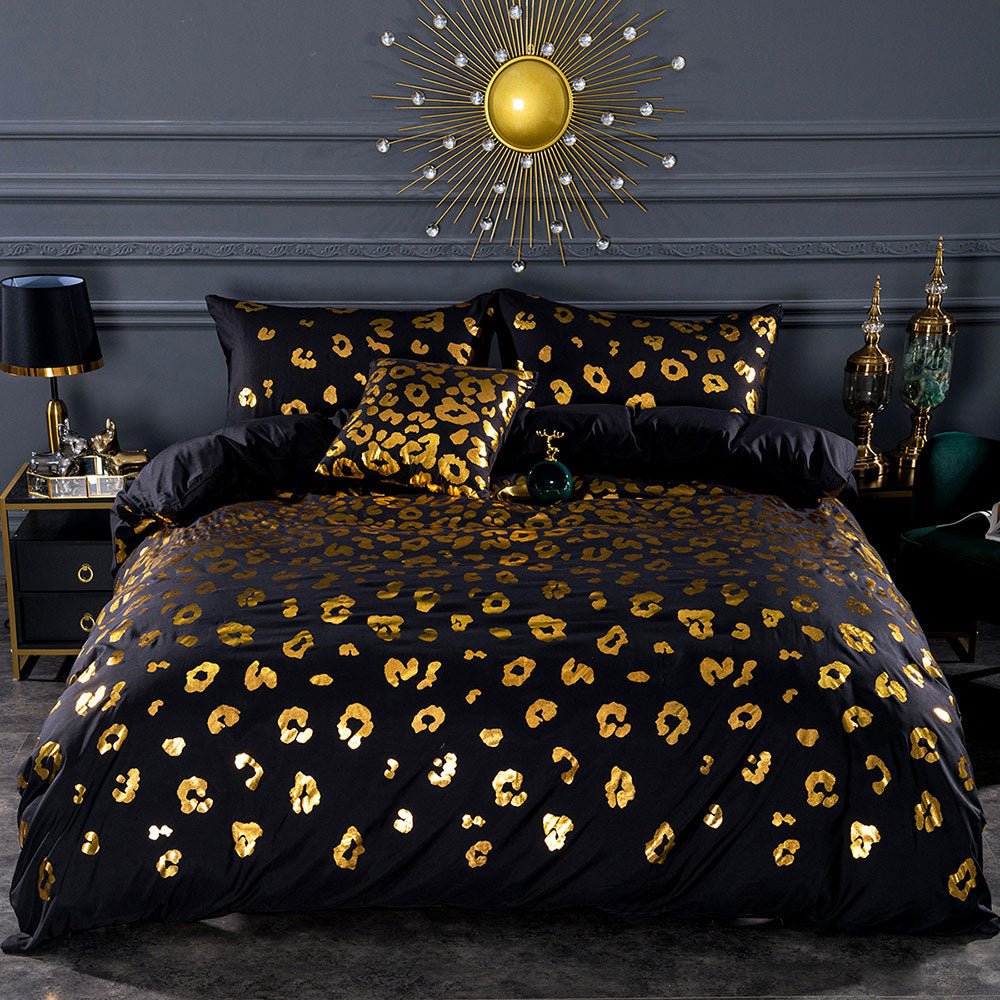 Leopard Glam Bed Set - DormVibes