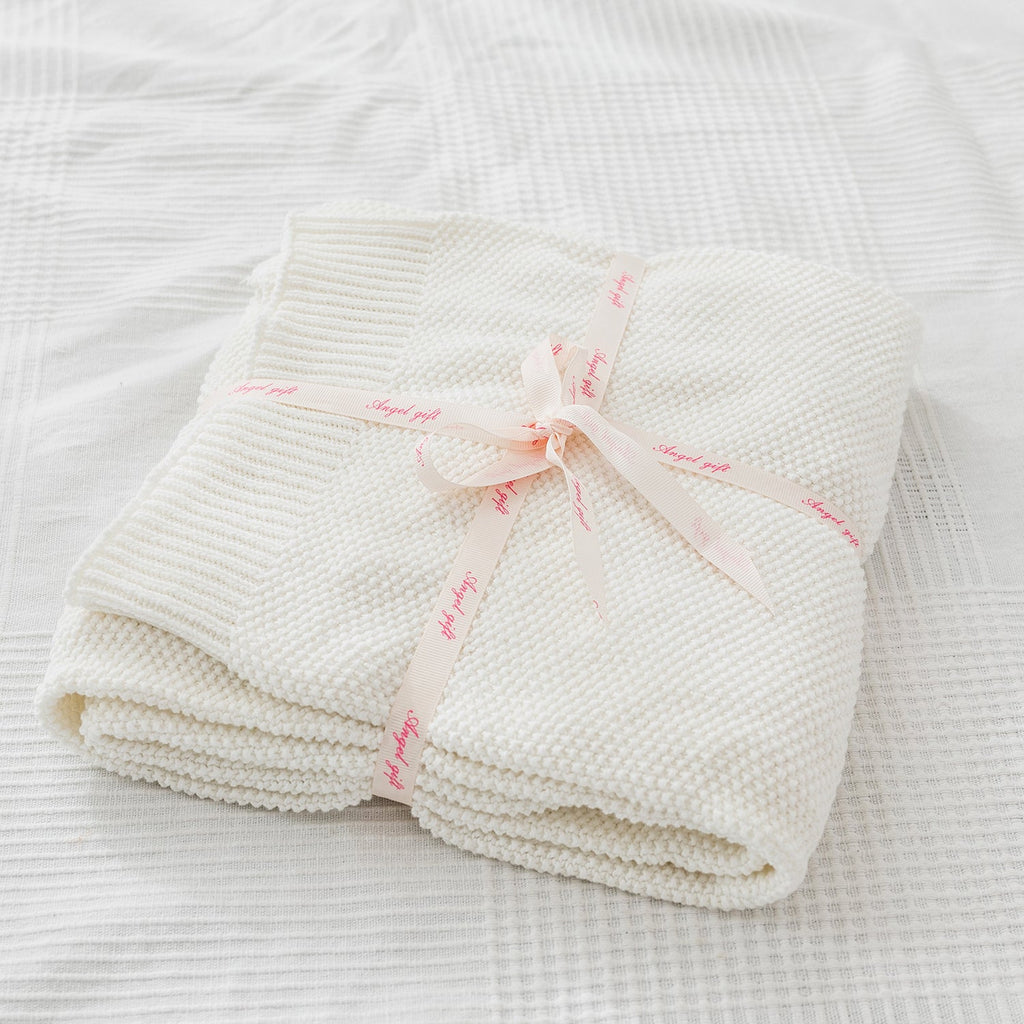 Lightweight Knitted Throw Blanket - DormVibes