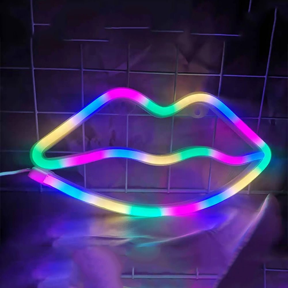 Lips Neon Sign - DormVibes