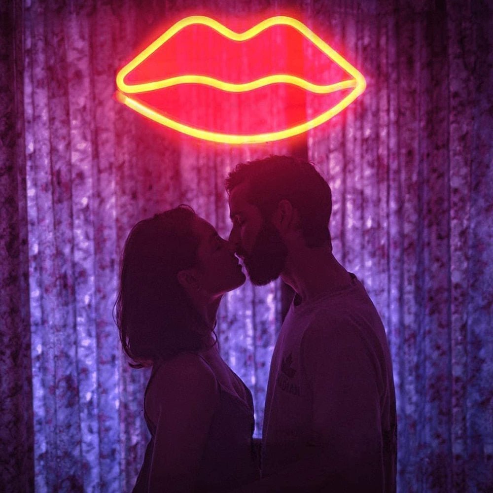 Lips Neon Sign - DormVibes