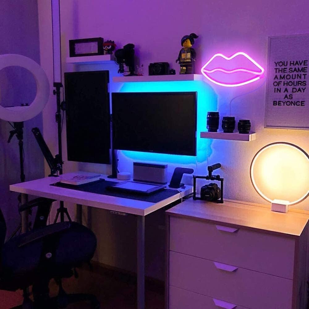 Lips Neon Sign - DormVibes