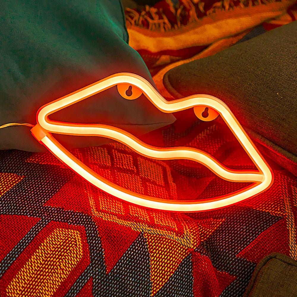 Lips Neon Sign - DormVibes