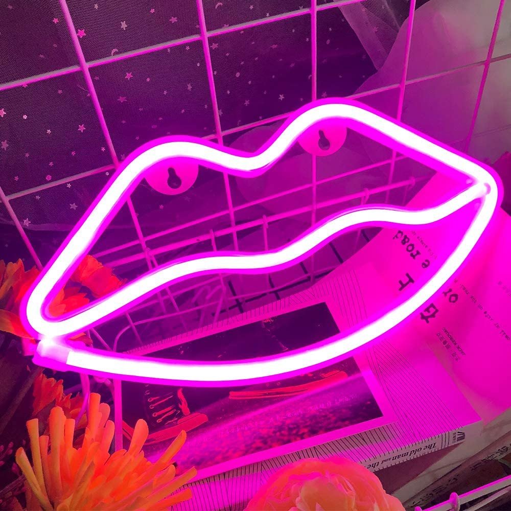 Lips Neon Sign - DormVibes