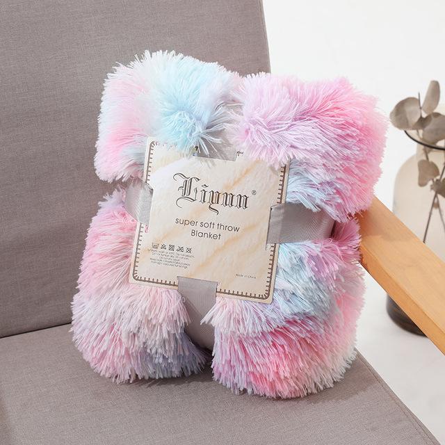 Luxurious Shaggy Throw Blanket - Soft Long Plush Bed Cover, Fluffy Faux Fur Bedspread for Beds, Couch, and Sofa - DormVibes