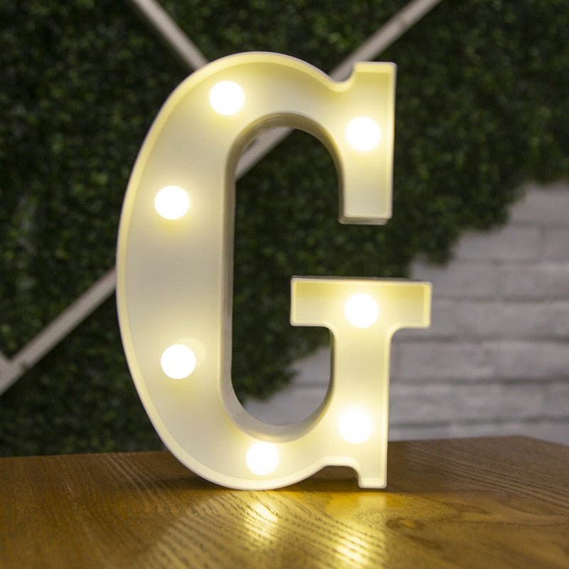 Luxury Alphabet Letter LED Lights – Luminous Number Lamp, Battery Night Light, Home, Wedding, Birthday, Christmas Party Decoration - DormVibes