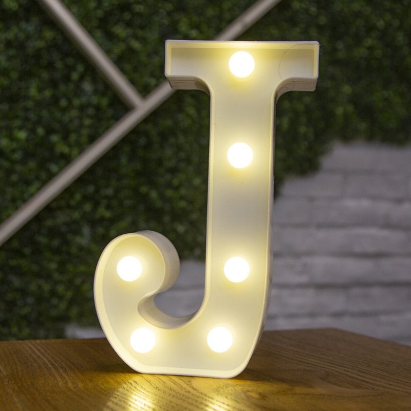 Luxury Alphabet Letter LED Lights – Luminous Number Lamp, Battery Night Light, Home, Wedding, Birthday, Christmas Party Decoration - DormVibes