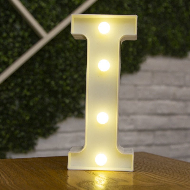 Luxury Alphabet Letter LED Lights – Luminous Number Lamp, Battery Night Light, Home, Wedding, Birthday, Christmas Party Decoration - DormVibes