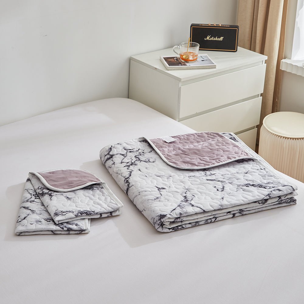 Marble Bedspread Set - DormVibes