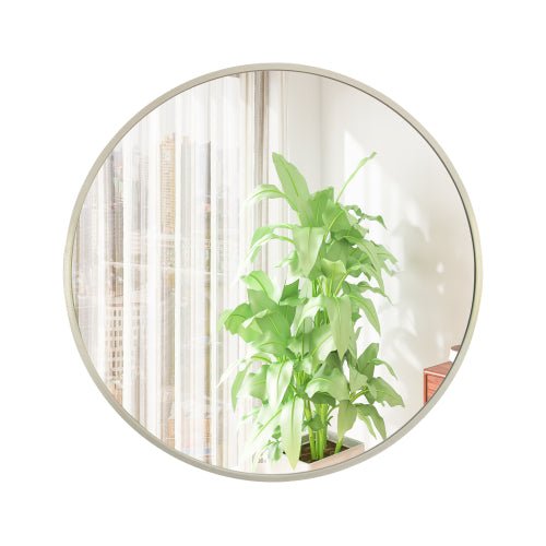 Matte Gold Round Wall Mirror - DormVibes