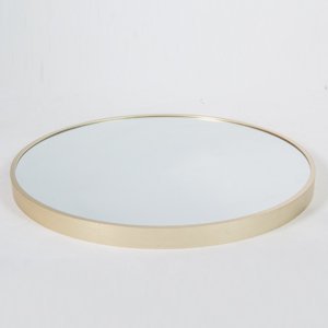 Matte Gold Round Wall Mirror - DormVibes