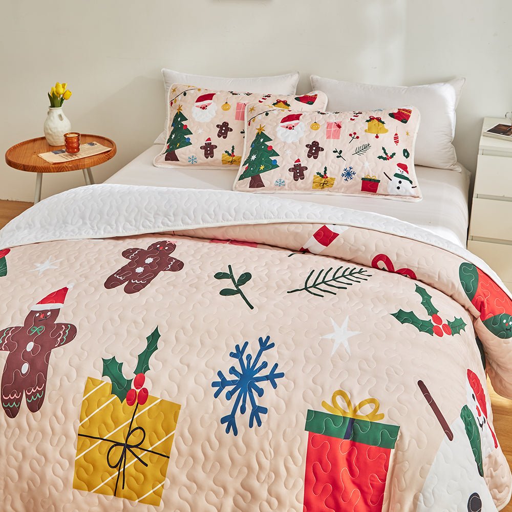 Merry Christmas Bedspread Set - DormVibes