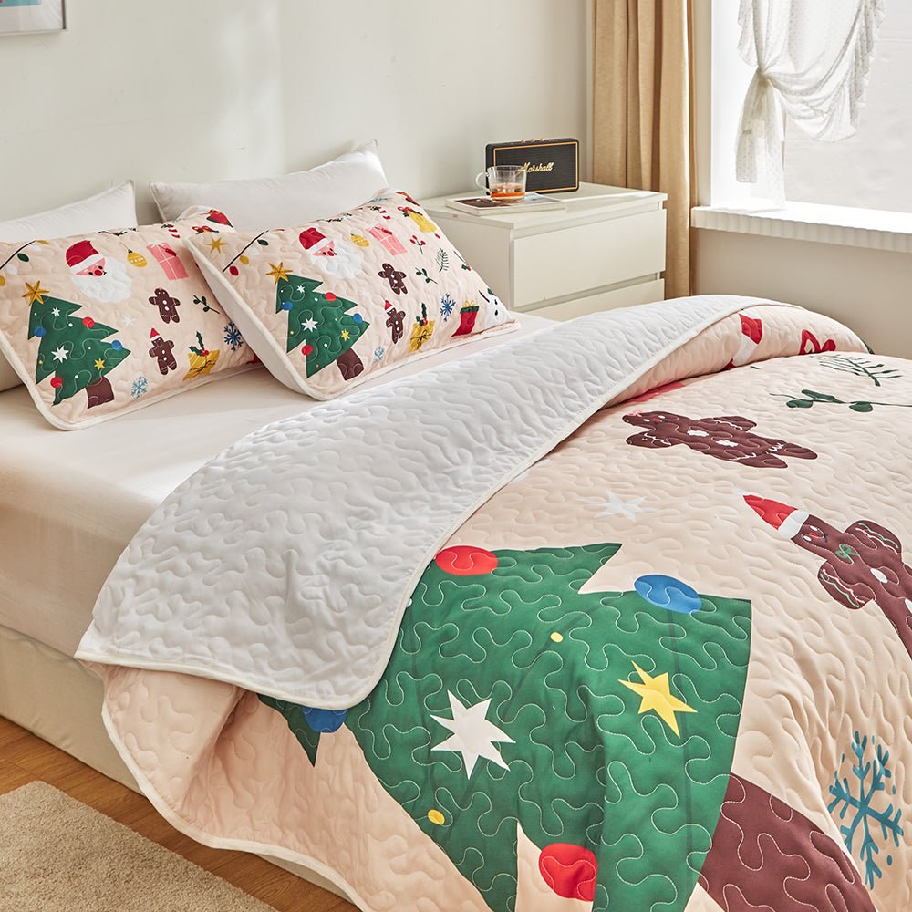 Merry Christmas Bedspread Set - DormVibes