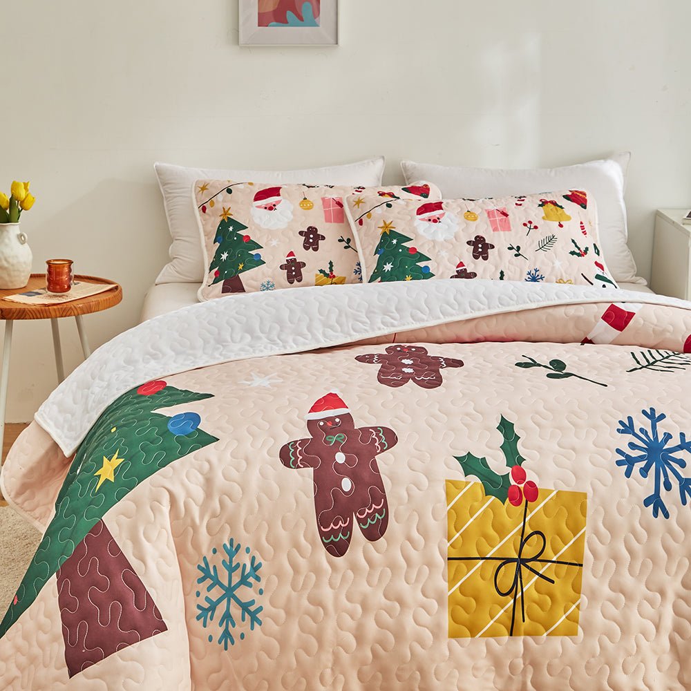 Merry Christmas Bedspread Set - DormVibes
