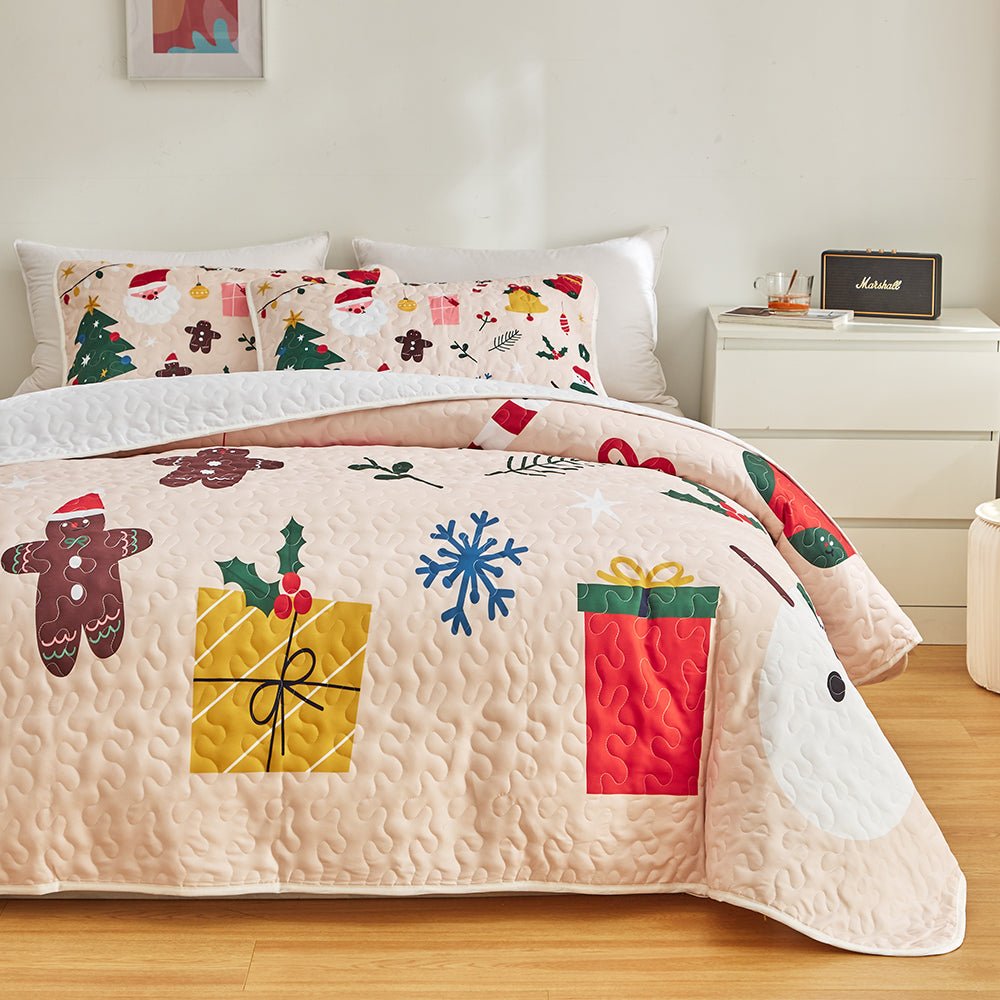 Merry Christmas Bedspread Set - DormVibes