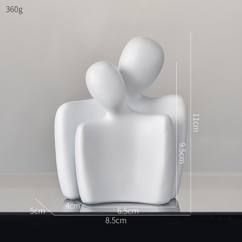 Mini Ornament Couple Sculpture Desk Ornament - DormVibes