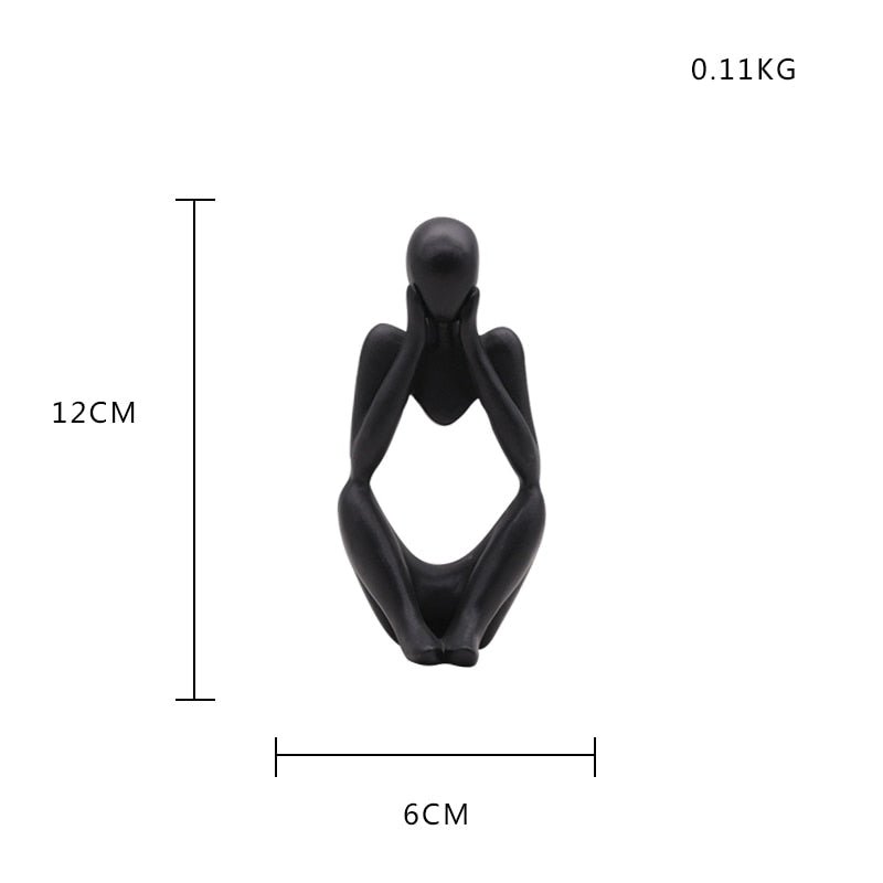 Mini Ornament Couple Sculpture Desk Ornament - DormVibes