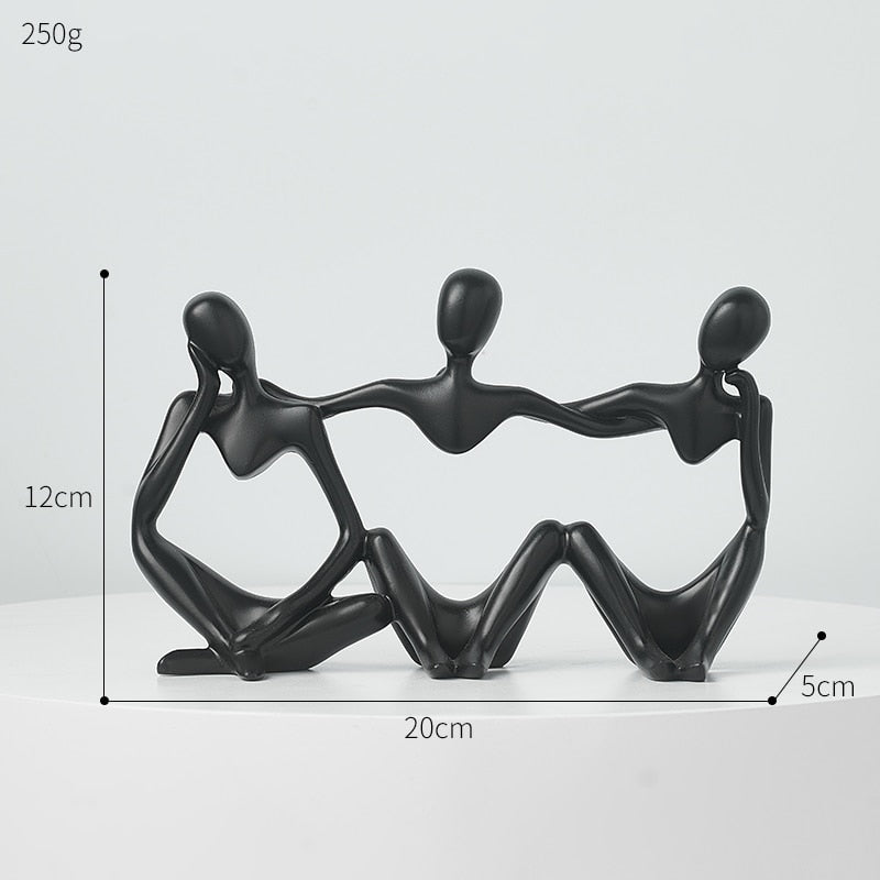 Mini Ornament Couple Sculpture Desk Ornament - DormVibes