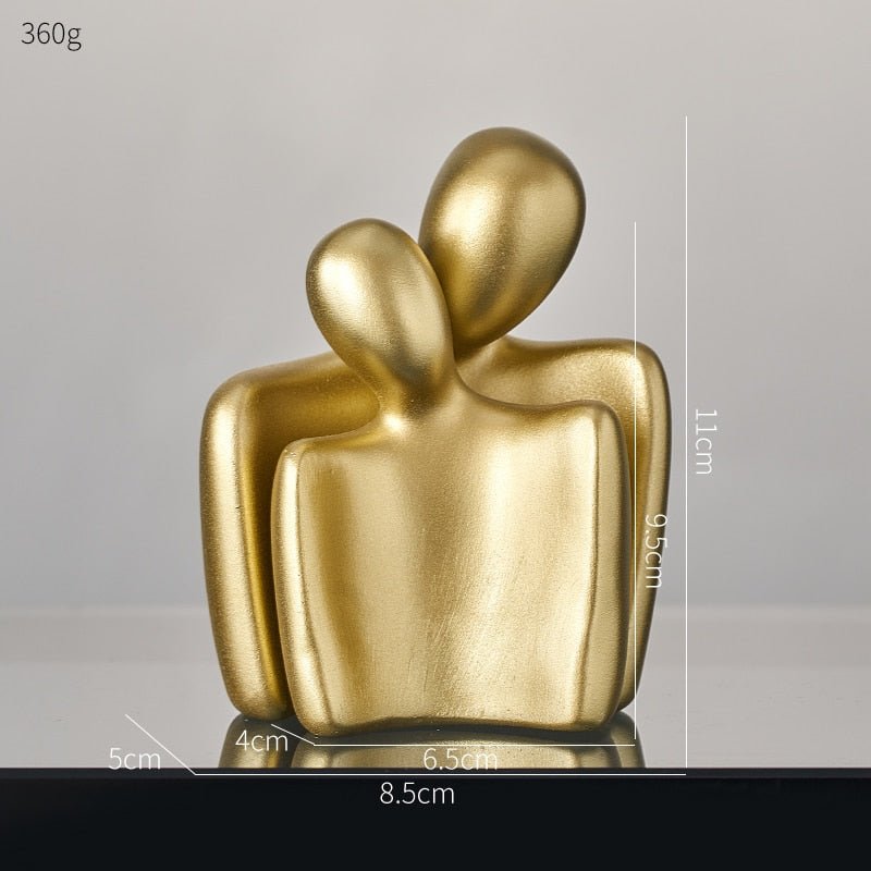 Mini Ornament Couple Sculpture Desk Ornament - DormVibes