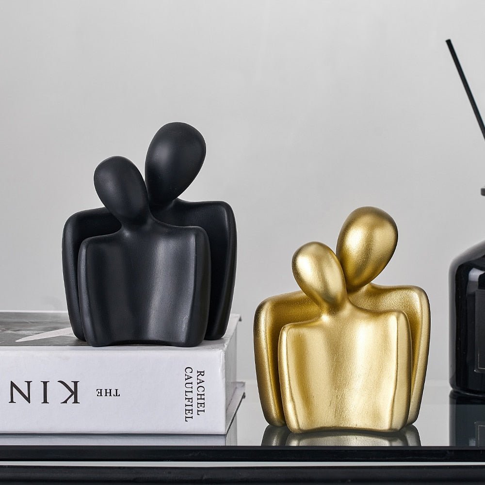 Mini Ornament Couple Sculpture Desk Ornament - DormVibes