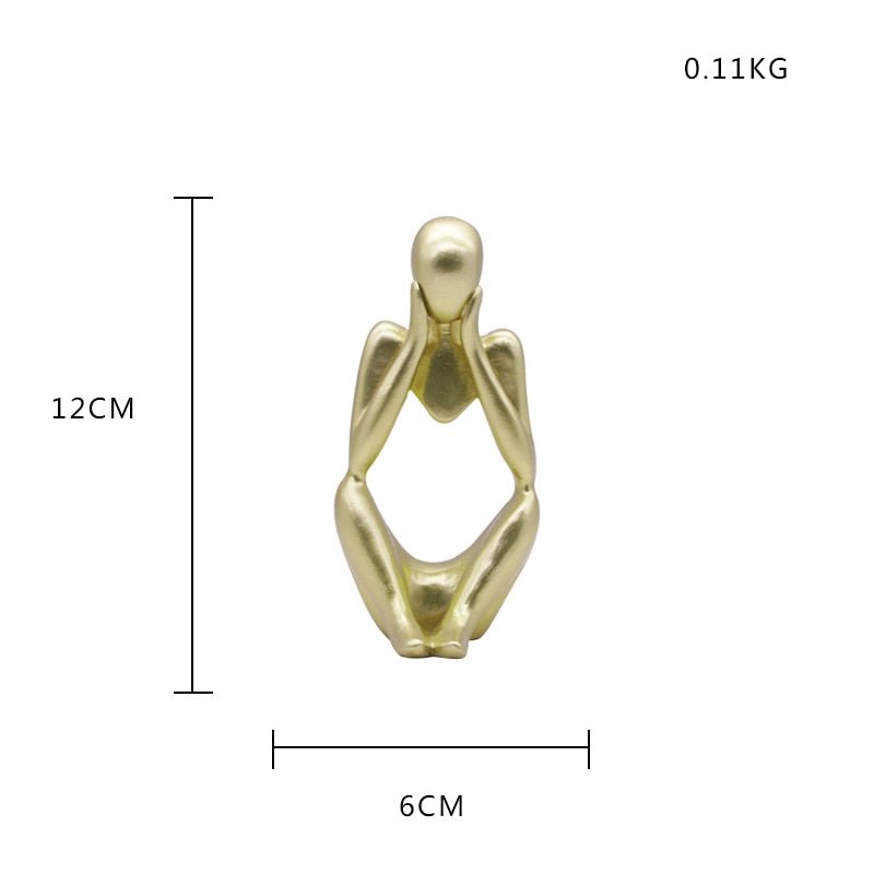 Mini Ornament Couple Sculpture Desk Ornament - DormVibes