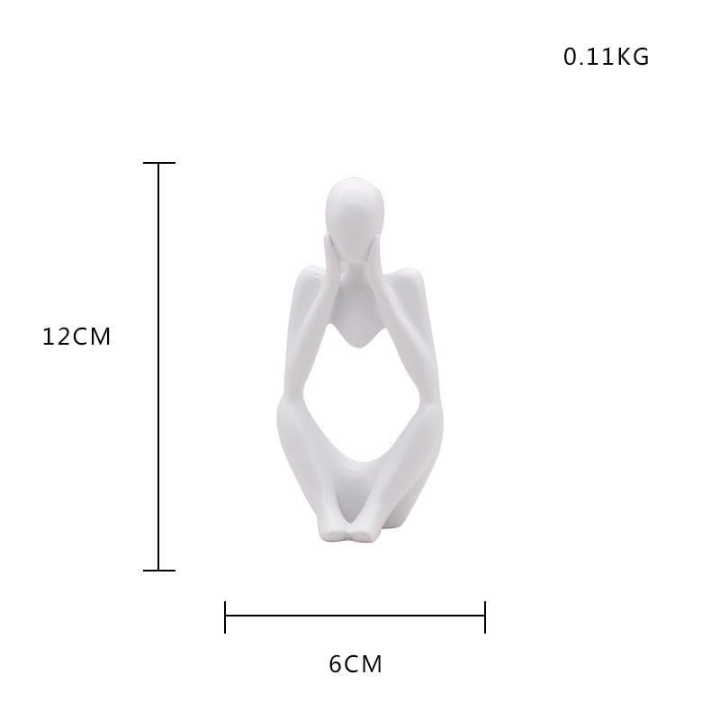 Mini Ornament Couple Sculpture Desk Ornament - DormVibes