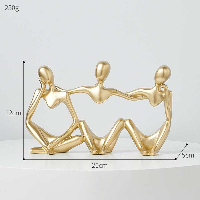 Mini Ornament Couple Sculpture Desk Ornament - DormVibes