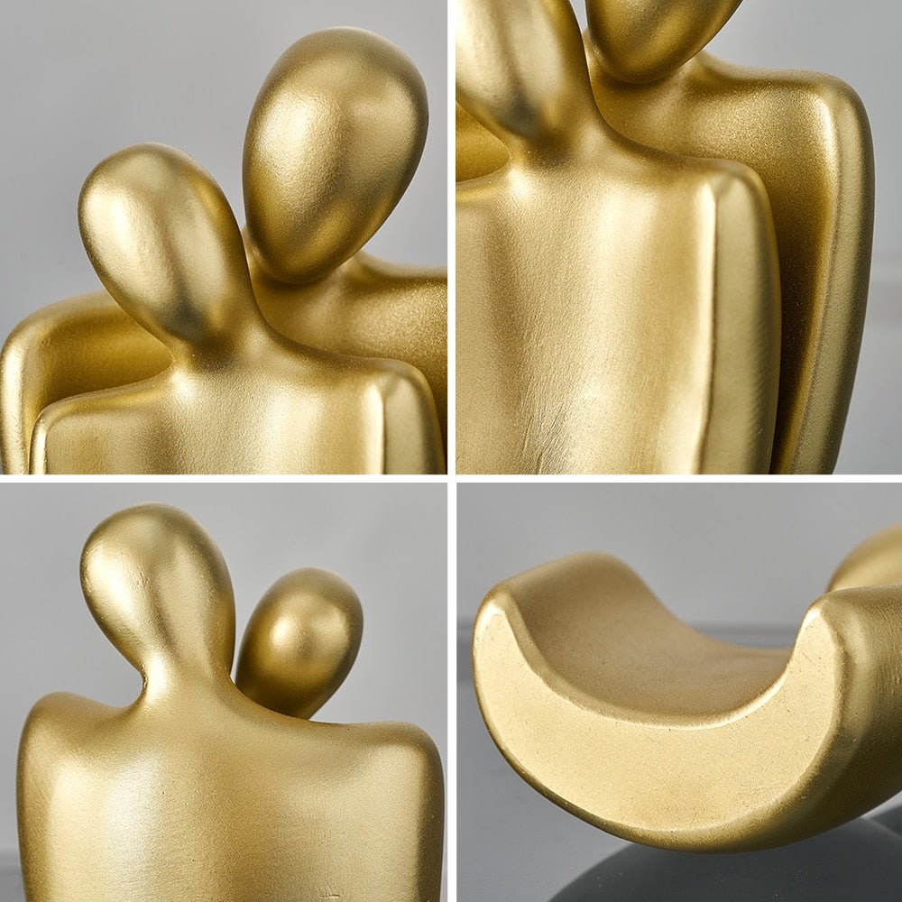 Mini Ornament Couple Sculpture Desk Ornament - DormVibes