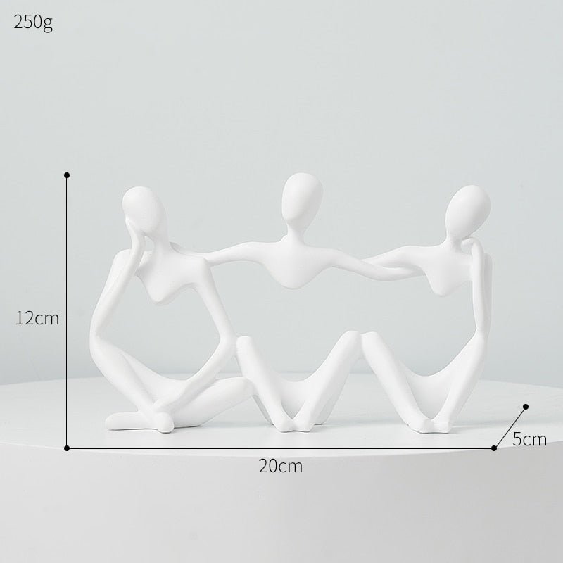 Mini Ornament Couple Sculpture Desk Ornament - DormVibes