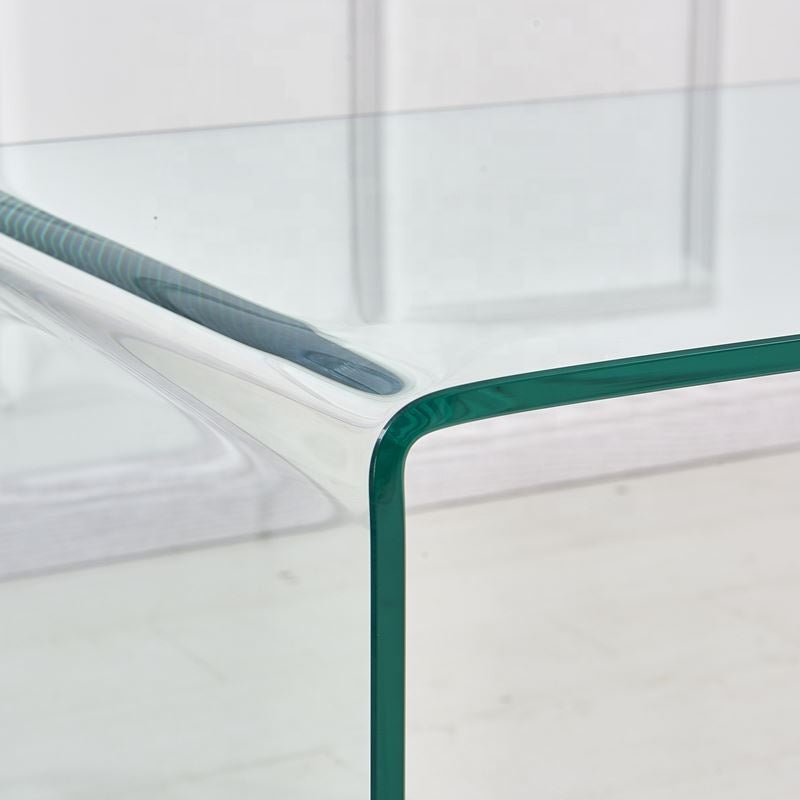 Minimalist Tempered Glass End Table - DormVibes