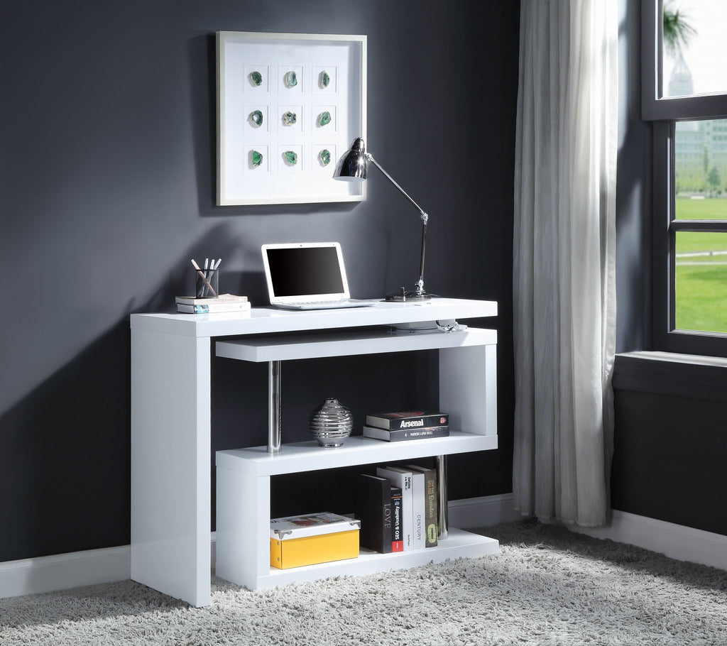 Modern Convertible Desk with USB and Wall Plugs - DormVibes