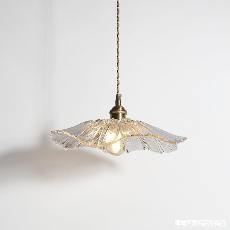 Modern Pendant Flower Light Glass Hanging Lamp - DormVibes