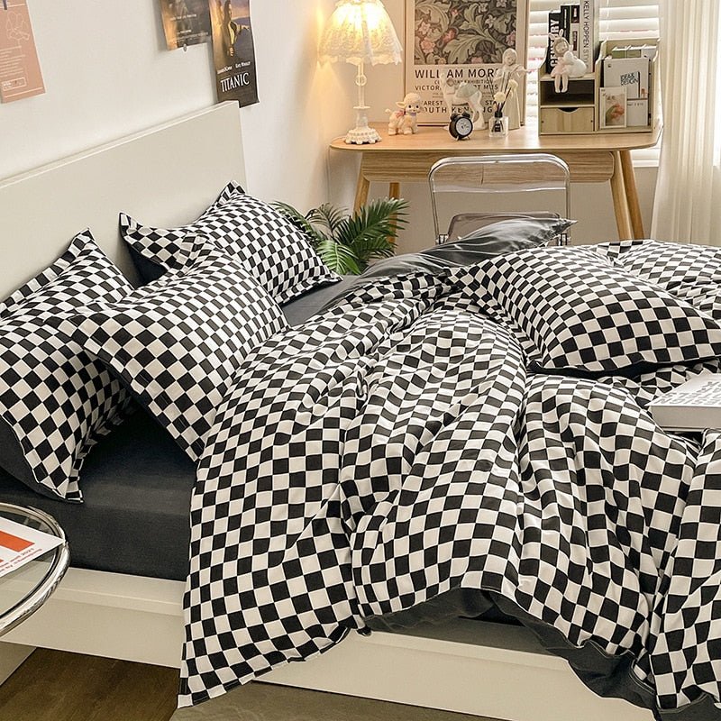 Checkerboard Bed Set – DormVibes