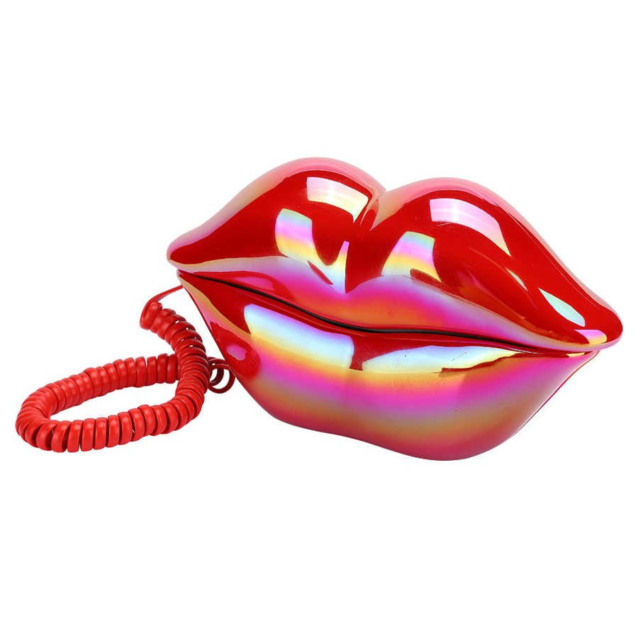 Mouth's Lips Shape Telephone Desktop Telephone Landline - DormVibes