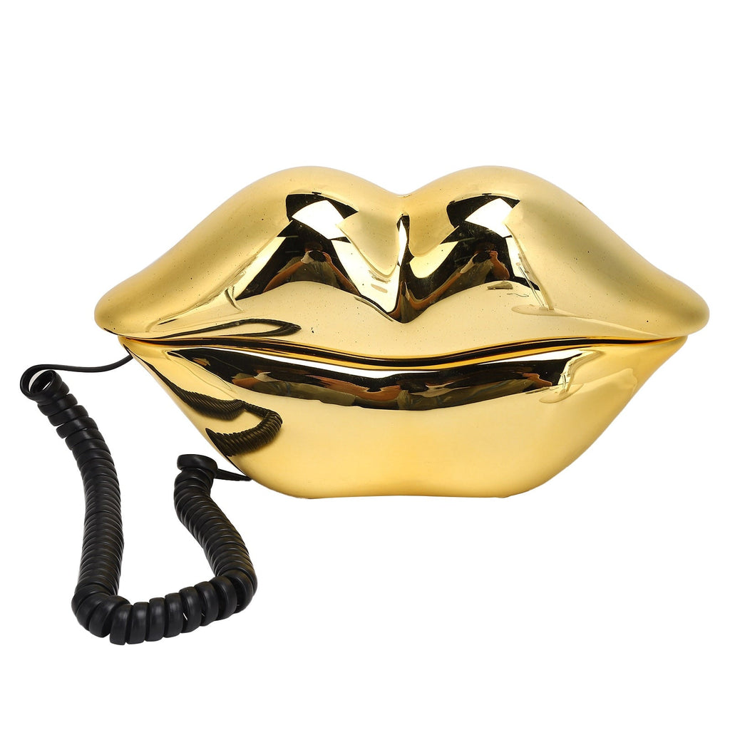 Mouth's Lips Shape Telephone Desktop Telephone Landline - DormVibes