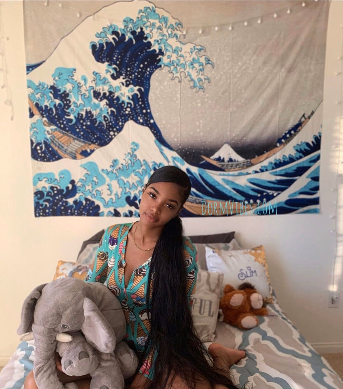 Mt Fuji Wave Tapestry