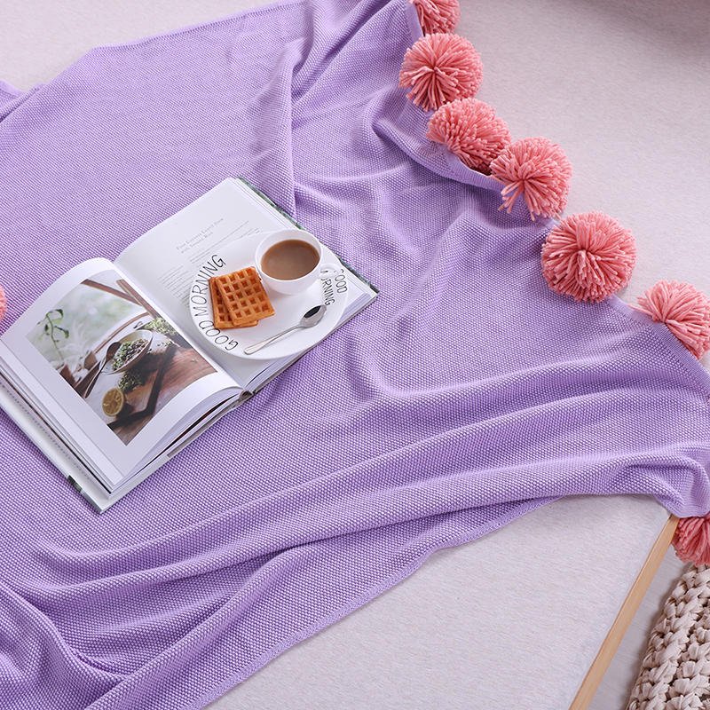 Pink and purple deals throw blanket