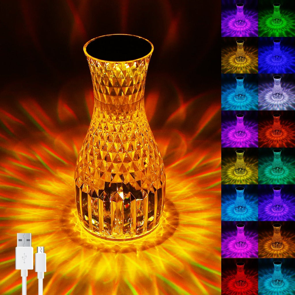 Mushroom Bedroom Crystal Night Lamp - DormVibes