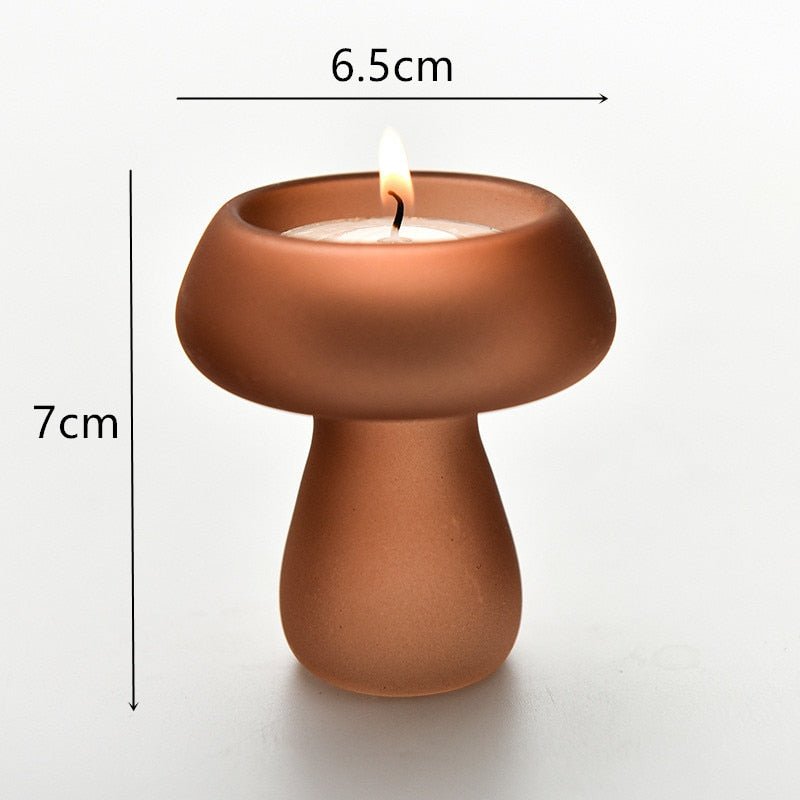 Mushroom Candle Holder Creative Tealight Stand - DormVibes