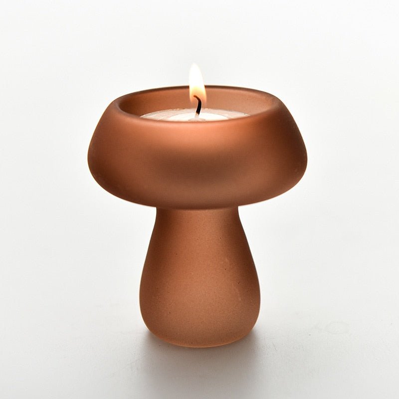 Mushroom Candle Holder Creative Tealight Stand - DormVibes