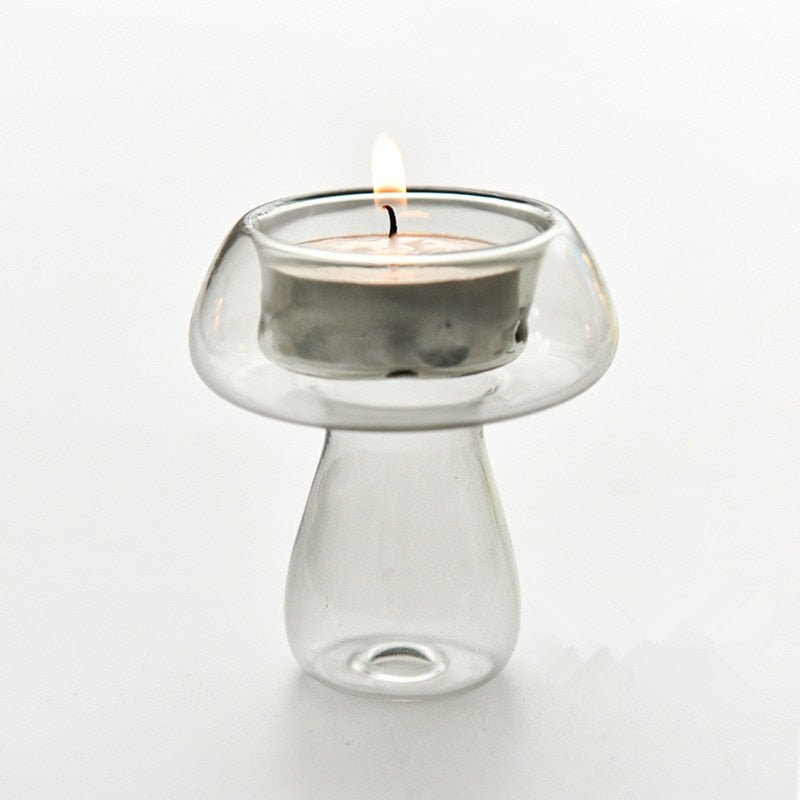 Mushroom Candle Holder Creative Tealight Stand - DormVibes
