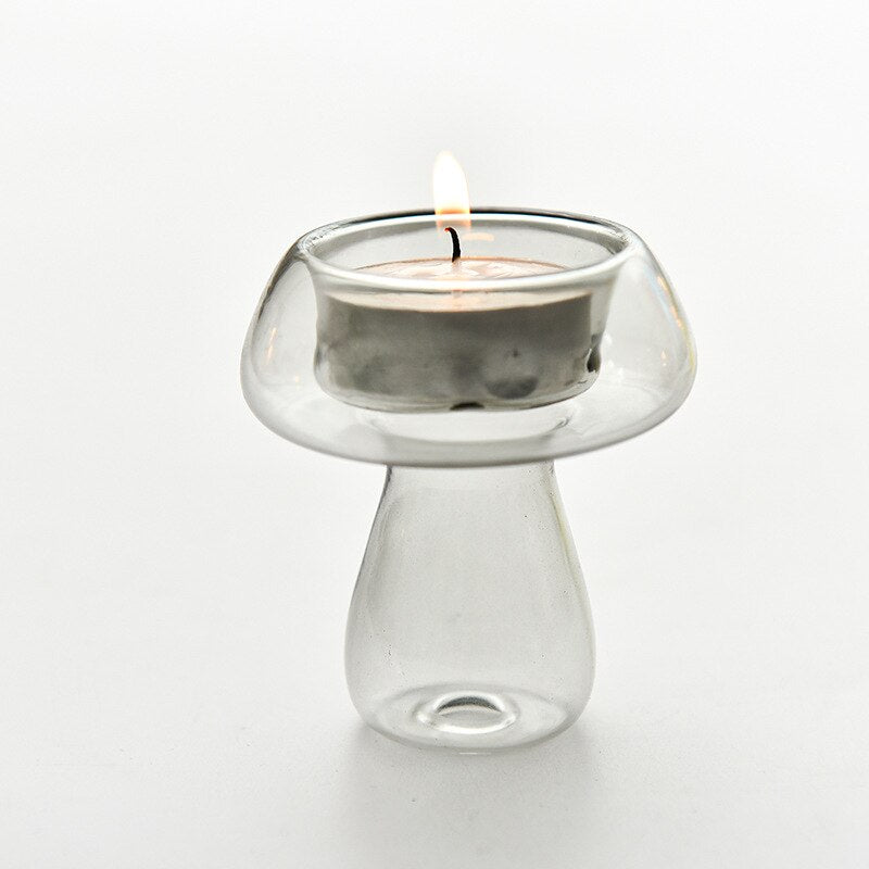 Mushroom Candle Holder Creative Tealight Stand - DormVibes