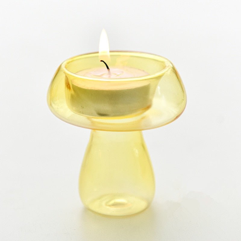 Mushroom Candle Holder Creative Tealight Stand - DormVibes