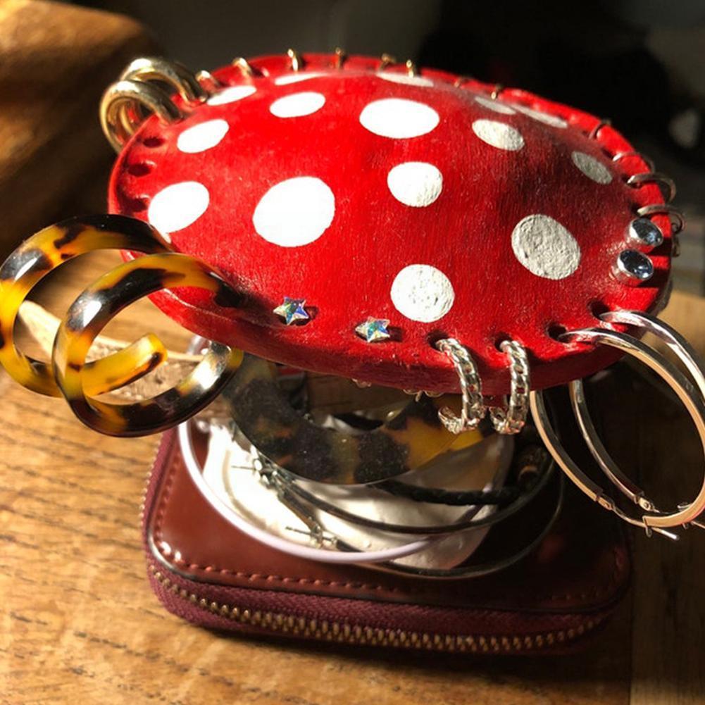 Mushroom Earring Jewelry Holder 26 Holes Storage - DormVibes