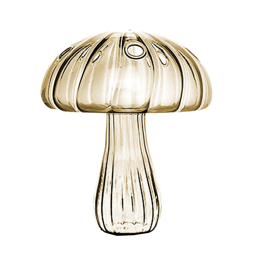 Mushroom Glass Plant Vase - DormVibes